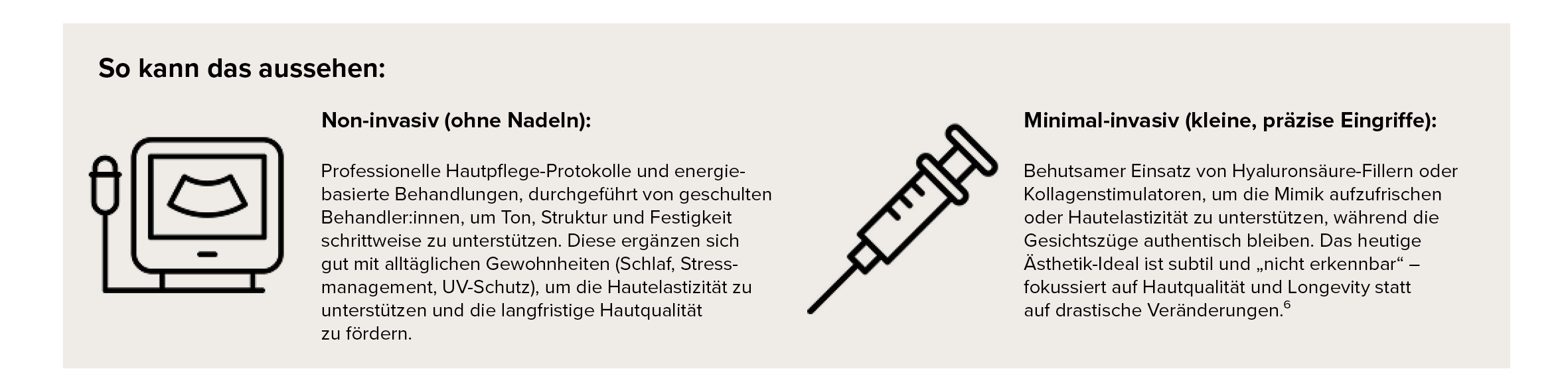 So kann non-invasiv & minimal-invasiv aussehen
