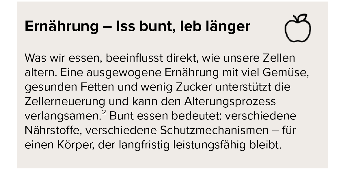 Ernährung - Iss bunter, leb länger