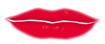 Bild von roten, weichen Lippen.